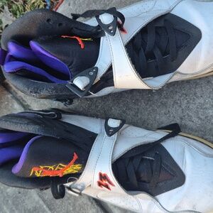 Air Jordan [23] Black and White High-Top Sneakers